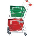 best popular Double Basket Shopping Cart